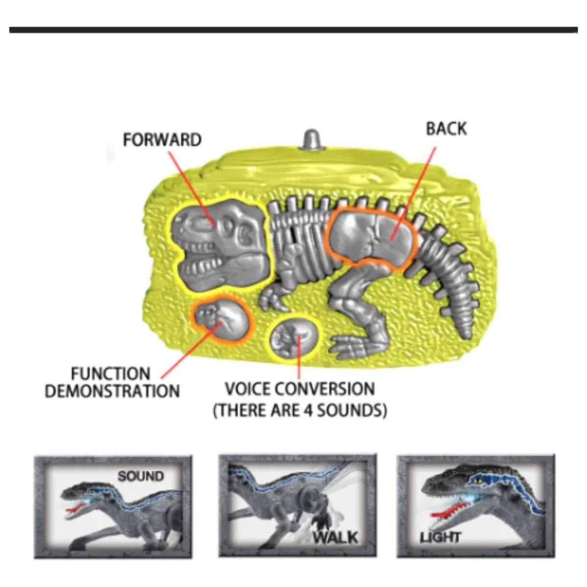 Miniatura 3 de Juguete Dinosaurio Con Control Remoto